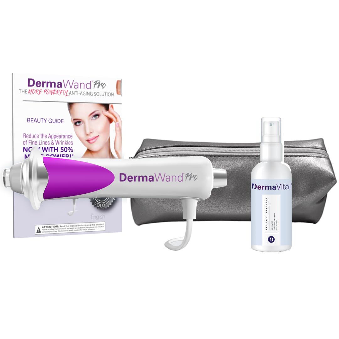 Derma Wand Pro Anti-Aging System - Portable Handheld Skincare Therapy Machine - Extra Strength