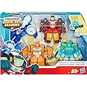 Playskool Heroes Transformers Rescue Bots Academy Rescue Team Pack, 4 Collectible 4.5" Converting Action Figures, Toys for Kids Ages 3 & Up (Amazon…