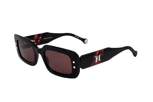 Carolina Herrera Pink Rectangular Ladies Sunglasses HER 0187/S 0GUU/U1 50