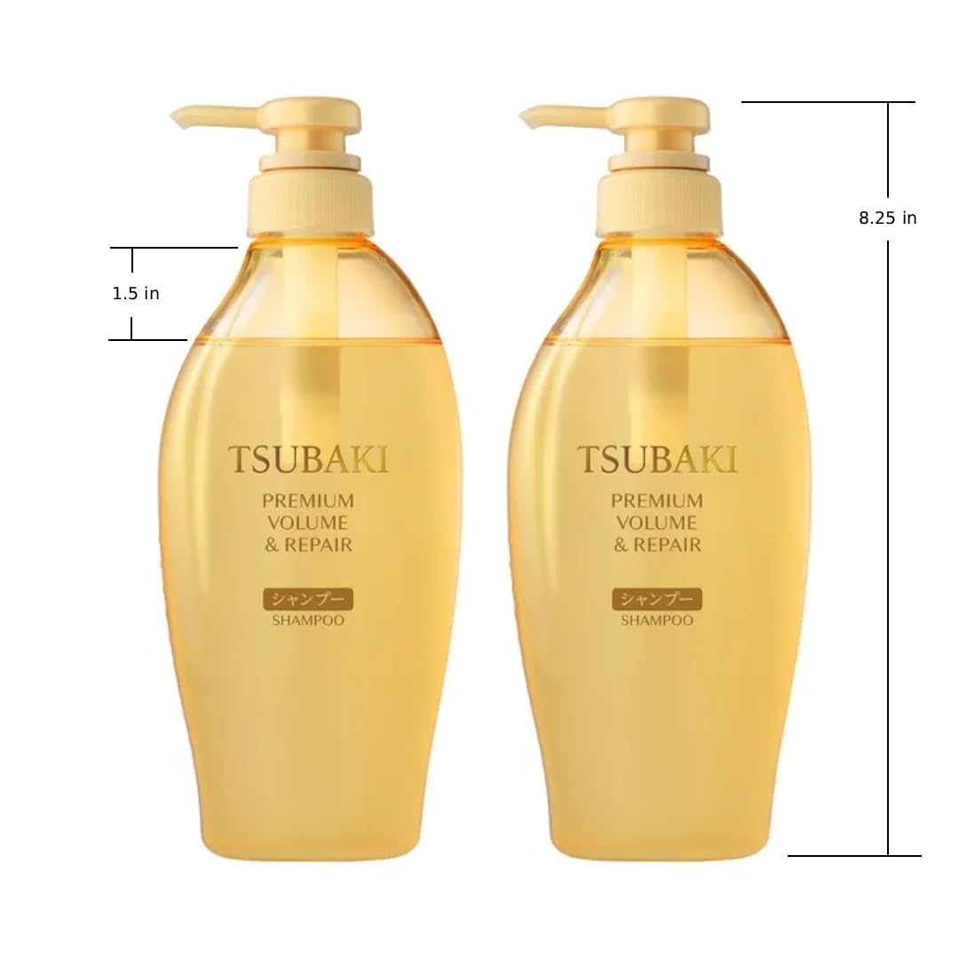 Limited Edition Premium Repair Shampoo and Conditioner Set Bundle with Hair Serum (10ml), Paraben Free, Camellia Scent