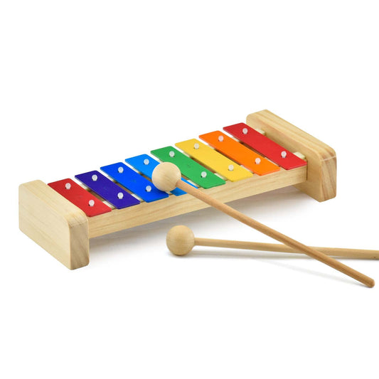 MUSICUBE Wooden Xylophone for Kids with Mallets – Preschool Educational Percussion Toy, Orff Music Kit, Tuned Musical Gift for Children