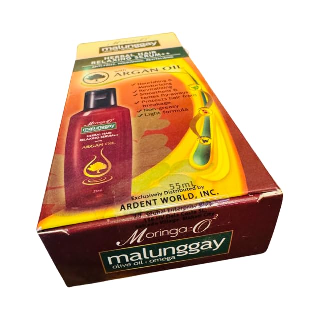 Moringa-O2 Malunggay Herbal Hair Serum with Argan Oil, 55 mL