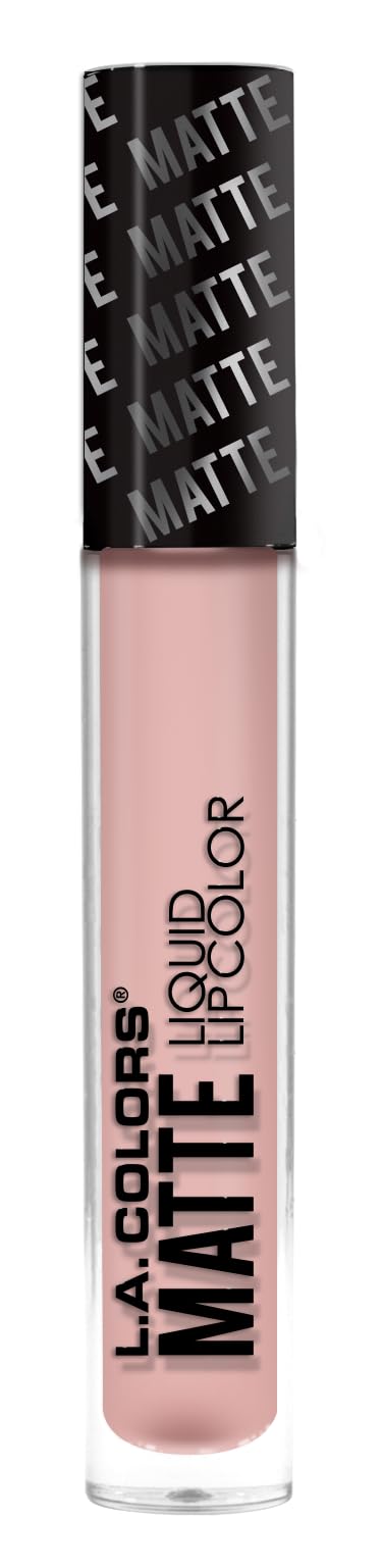 L.A. COLORS Matte Liquid Lip Color, Barely There CLG415