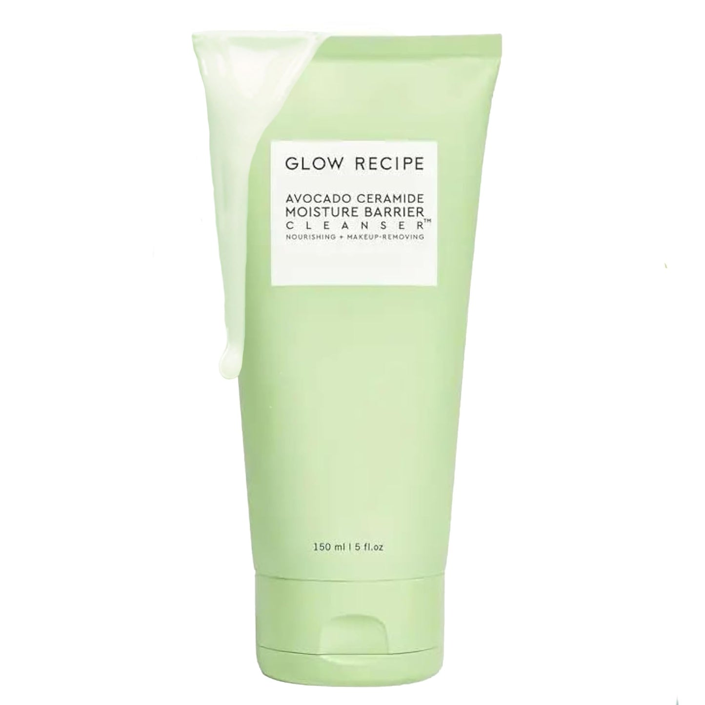 Glow Recipe Avocado Ceramide Facial Cleanser, Korean Double Cleanse Second Step, Hydrating Gel-to-Foam Face Wash for Dry Skin, Barrier Support