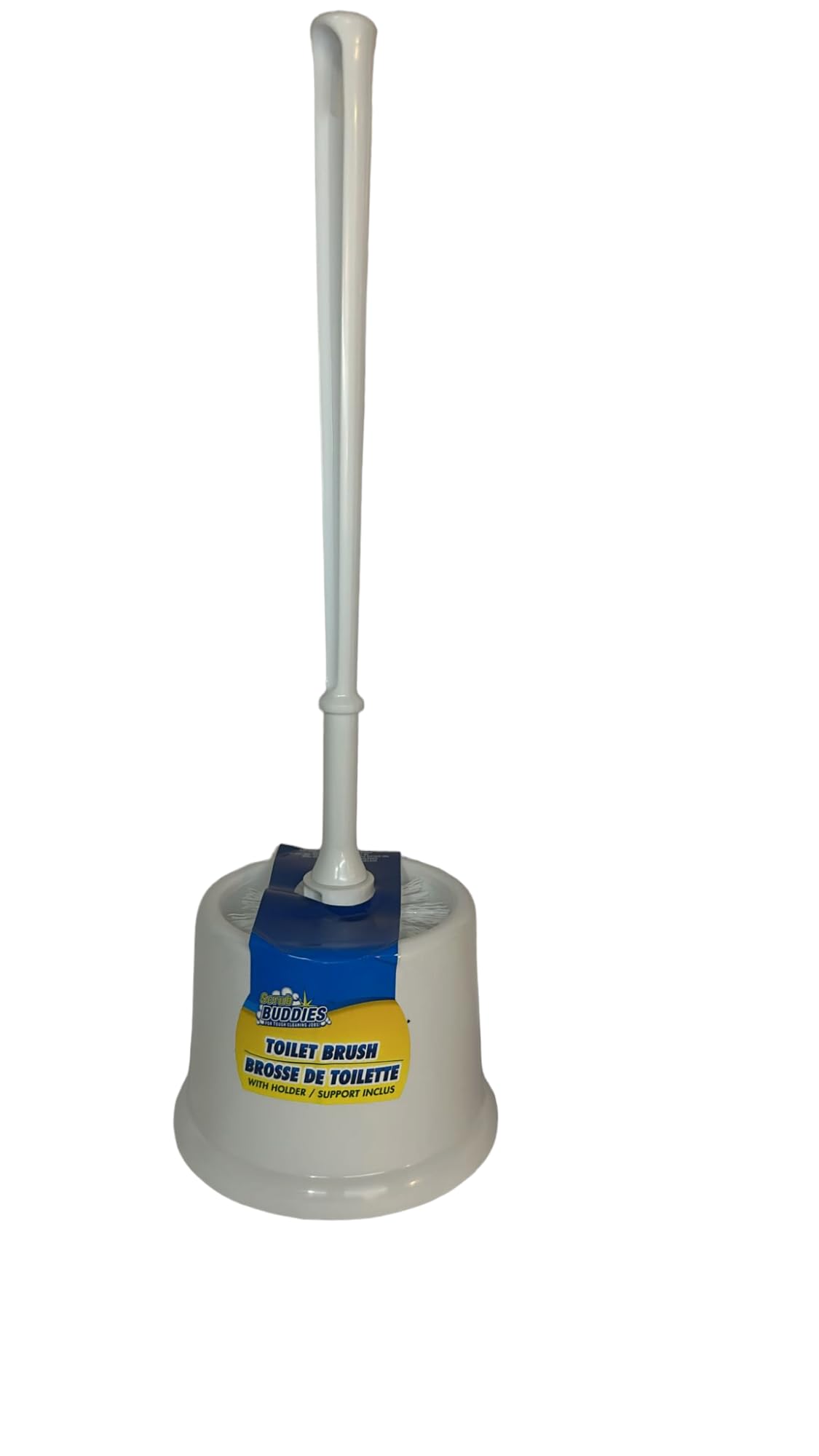 Scrub Buddies Cepillo y soporte para inodoro, White, Scrub123 Beauty and Personal Care Scrub Buddies