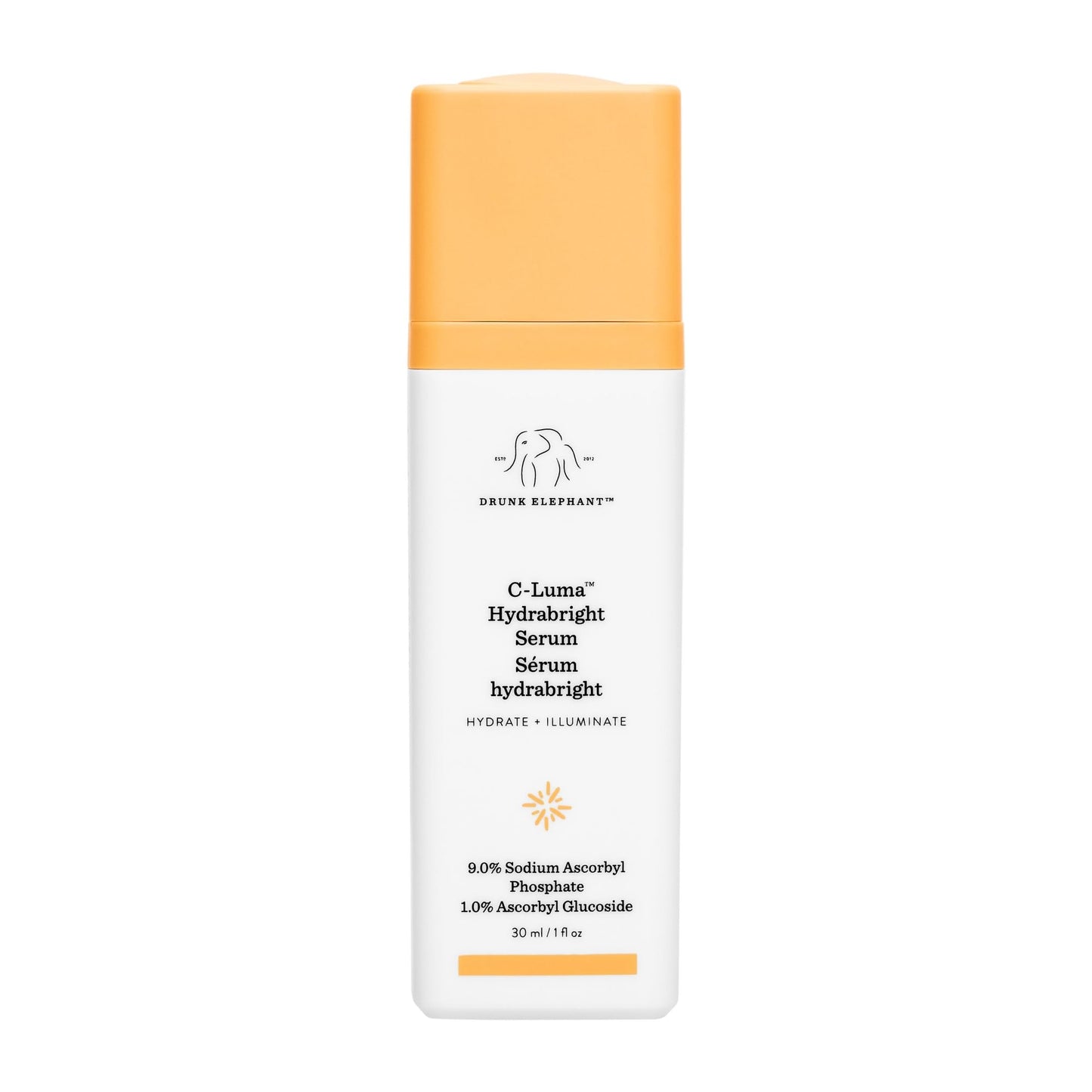 Drunk Elephant C-Luma Hydrabright Serum - 30 ml/1 fl oz - 10% Hydrating Vitamin C - Clean Clinical Skincare - Cruelty-Free - Dermatologist-Tested