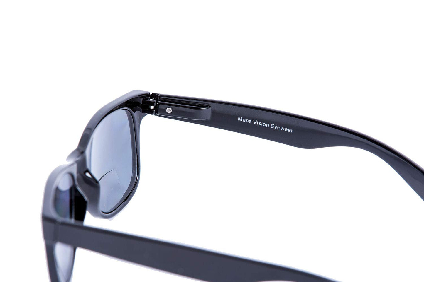 Lovin Rays" Polarized Sunglasses with Nearly Invisible Line Bifocal for Men and Women (Gloss Black, 1.75)
