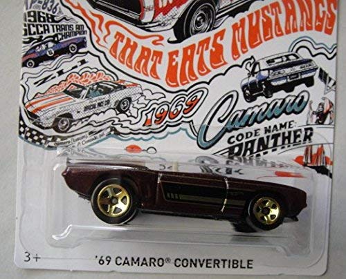 Mattel Hot Wheels 1:64 Scale Exclusive, Red '69 Camaro Convertible 2/10