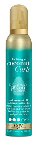Ogx Locking + Coconut Curls Decadent Creamy Mousse