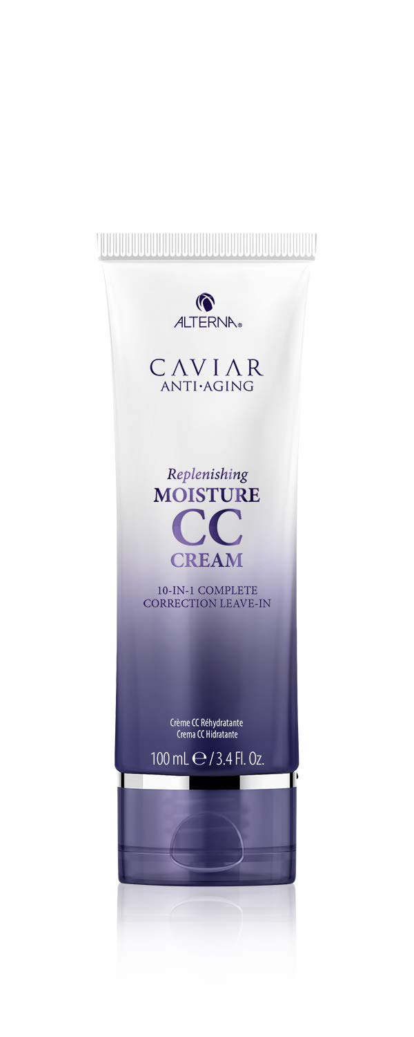 Alterna Haircare CAVIAR Anti-Aging Replenishing Moisture CC Cream, 3.4 Fl Oz |10-in-1 Hair Protection & Treatment Cream | Nourishes, Restores