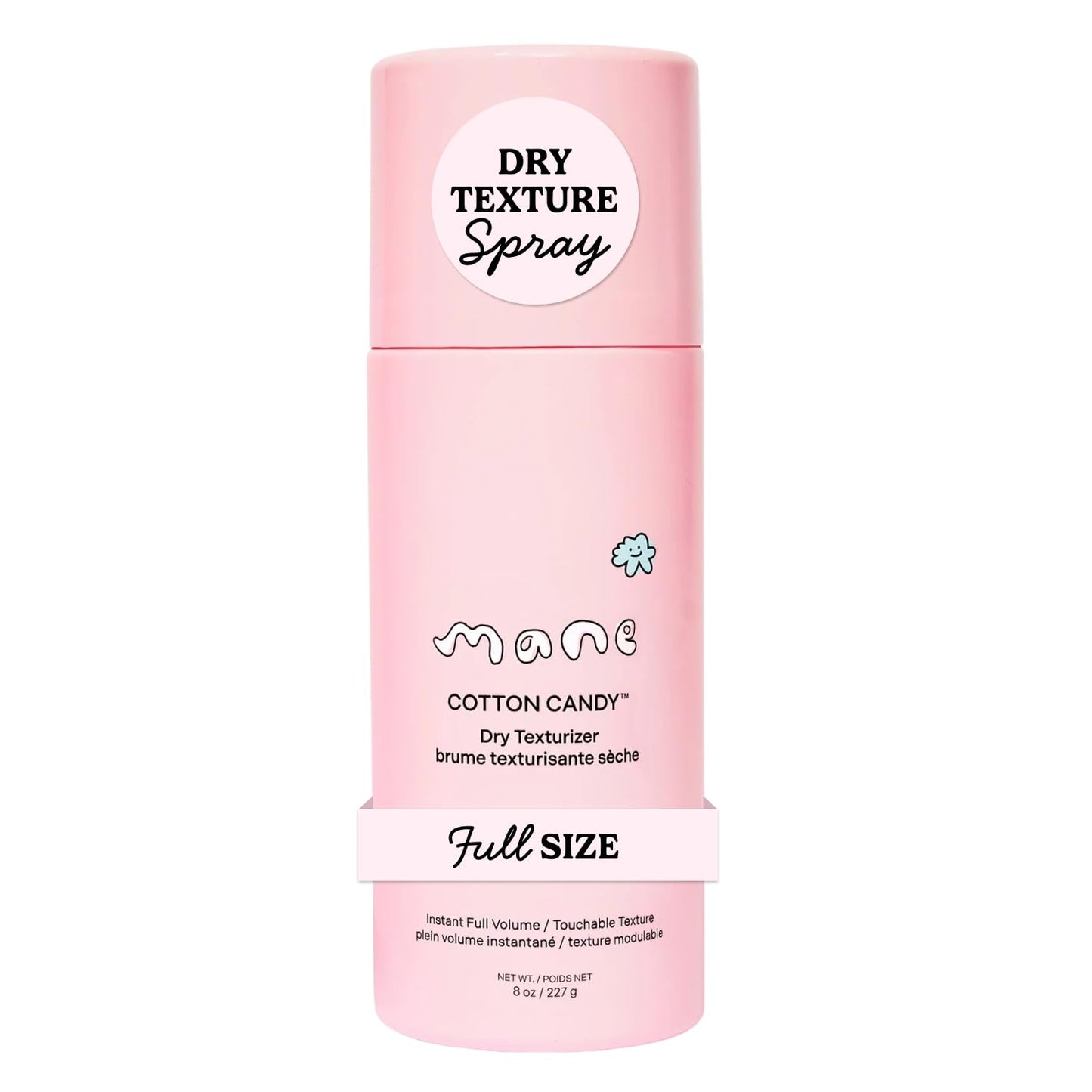 Mane Cotton Candy Dry Texture Spray - Volumizing Spray for Fine Hair - Lightweight Hair Styling Spray with Root Lift & Soft Tousled Texture - Heat