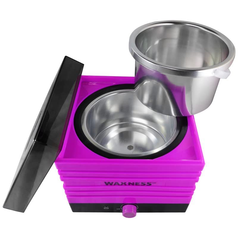 Waxness Aloe Vera Stripless Waxing Kit with W-CUBE Pink Warmer and 1.65 lb 0.74 kg Wax Bag Beauty and Personal Care Waxness