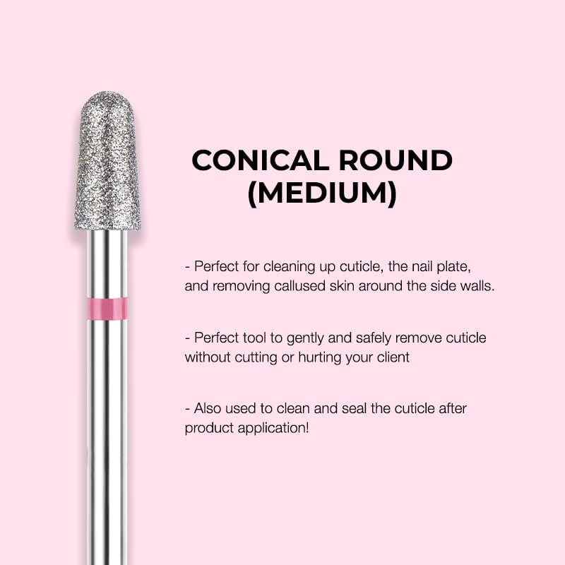 Kiara Sky Cuticle Bit Bundle - 6 Piece Set | Diamond Cuticle Drill Bits