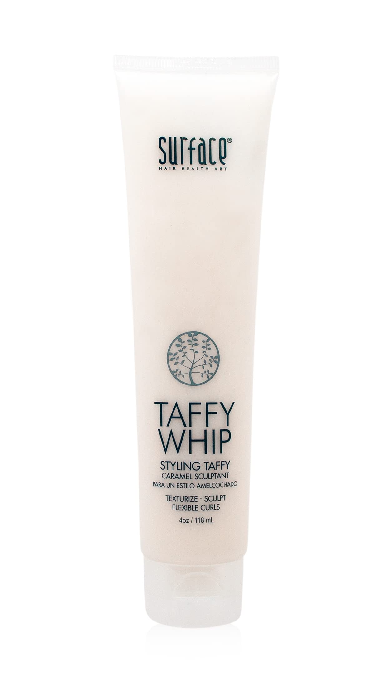 Surface Hair Taffy Whip, Styling Sculptant For Men And Women, With Natural Fibers for Structured Styling, 4 Oz.