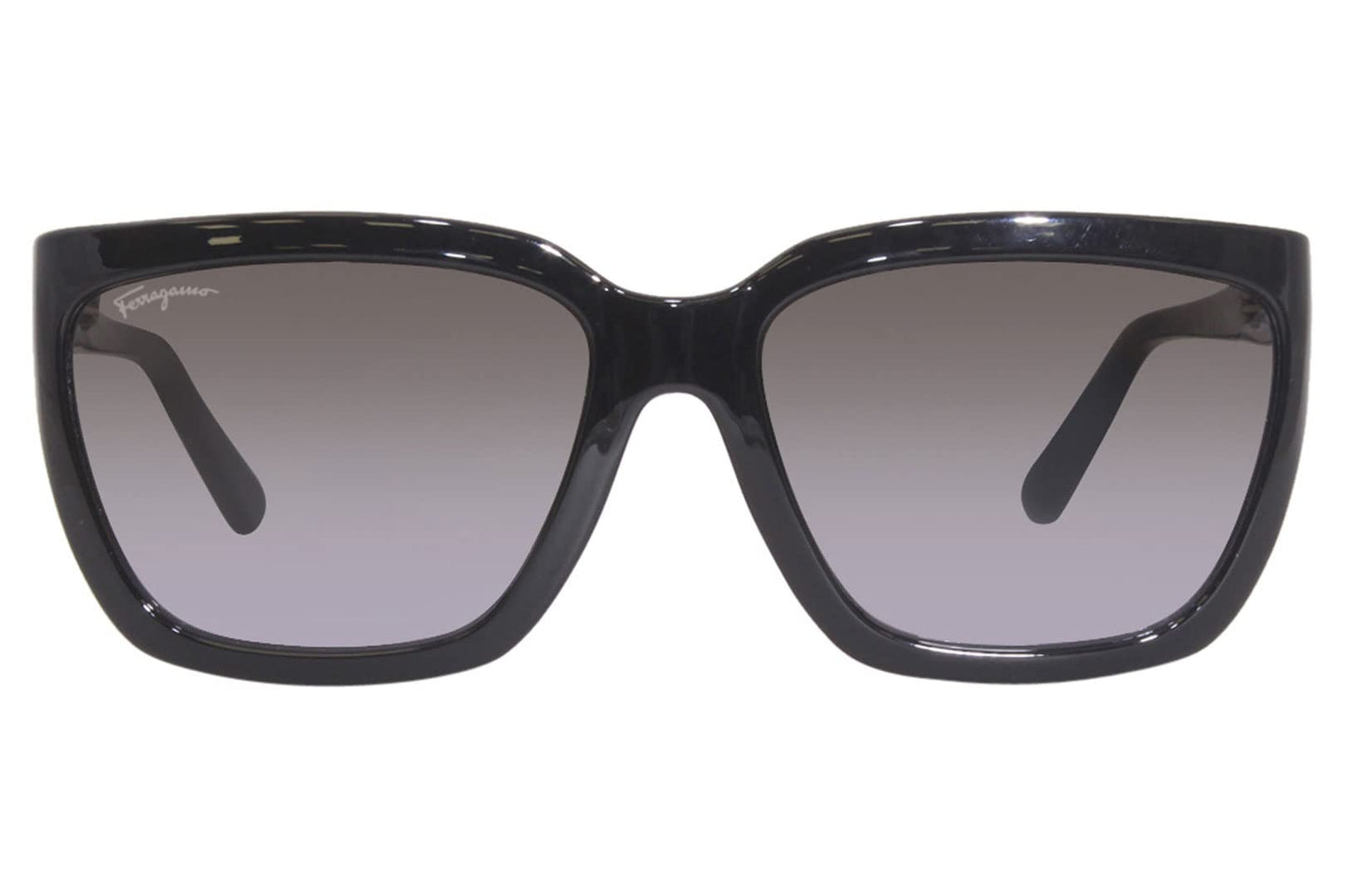 SALVATORE FERRAGAMO-SF1018S 001 Rectangle Sunglasses Black Gray