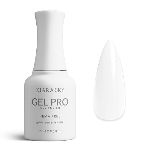 KIARA SKY Pro Hema-Free Gel Nail Polish, True White, 0.5 Fl oz Beauty & Personal Care KIARA SKY