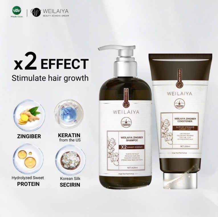 WEILAIYA LUXURY ZINGIBER SHAMPOO/CONDITIONER