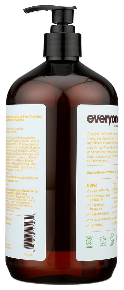 EO Essential Oil Products EveryOne Liquid Soap Coconut + Lemon -- 32 fl oz - 2pc by EO Essential Oil Products