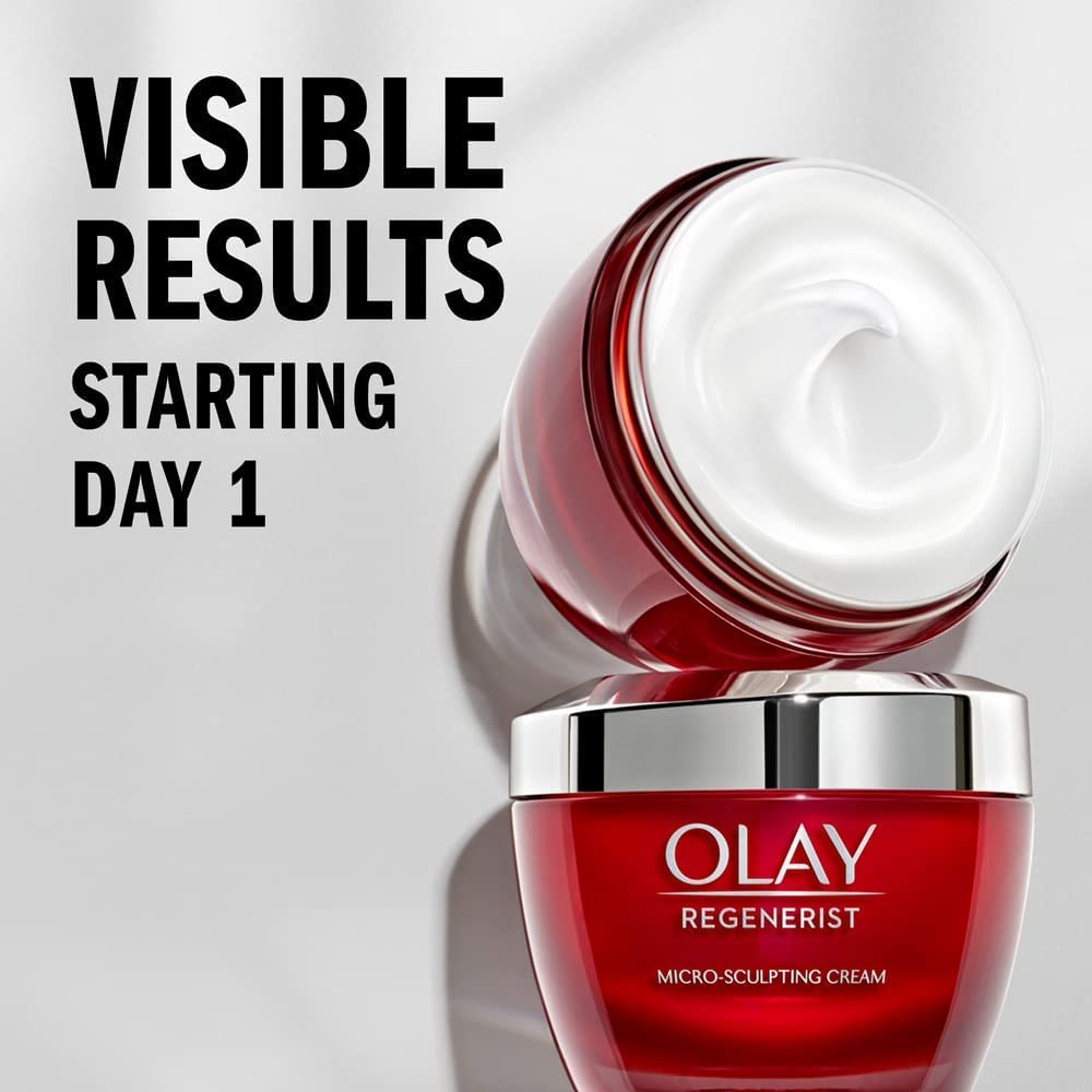 Olay Regenerist Micro-Sculptng Cream 1.7 Ounce Jar (50ml) (Pack of 6)