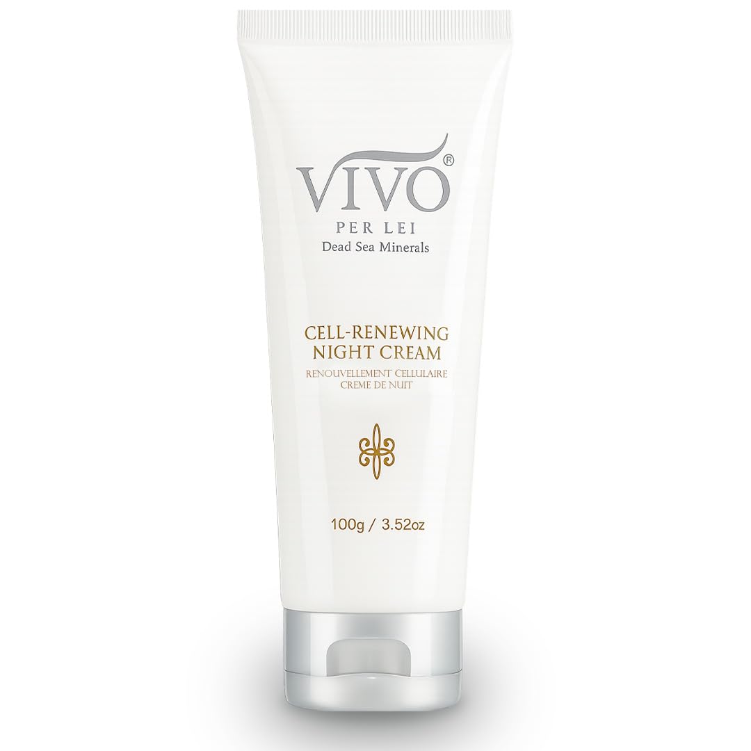 Vivo Per Lei Dead Sea Night Cream - Moisturizing Night Cream for Face - 3.52 Oz