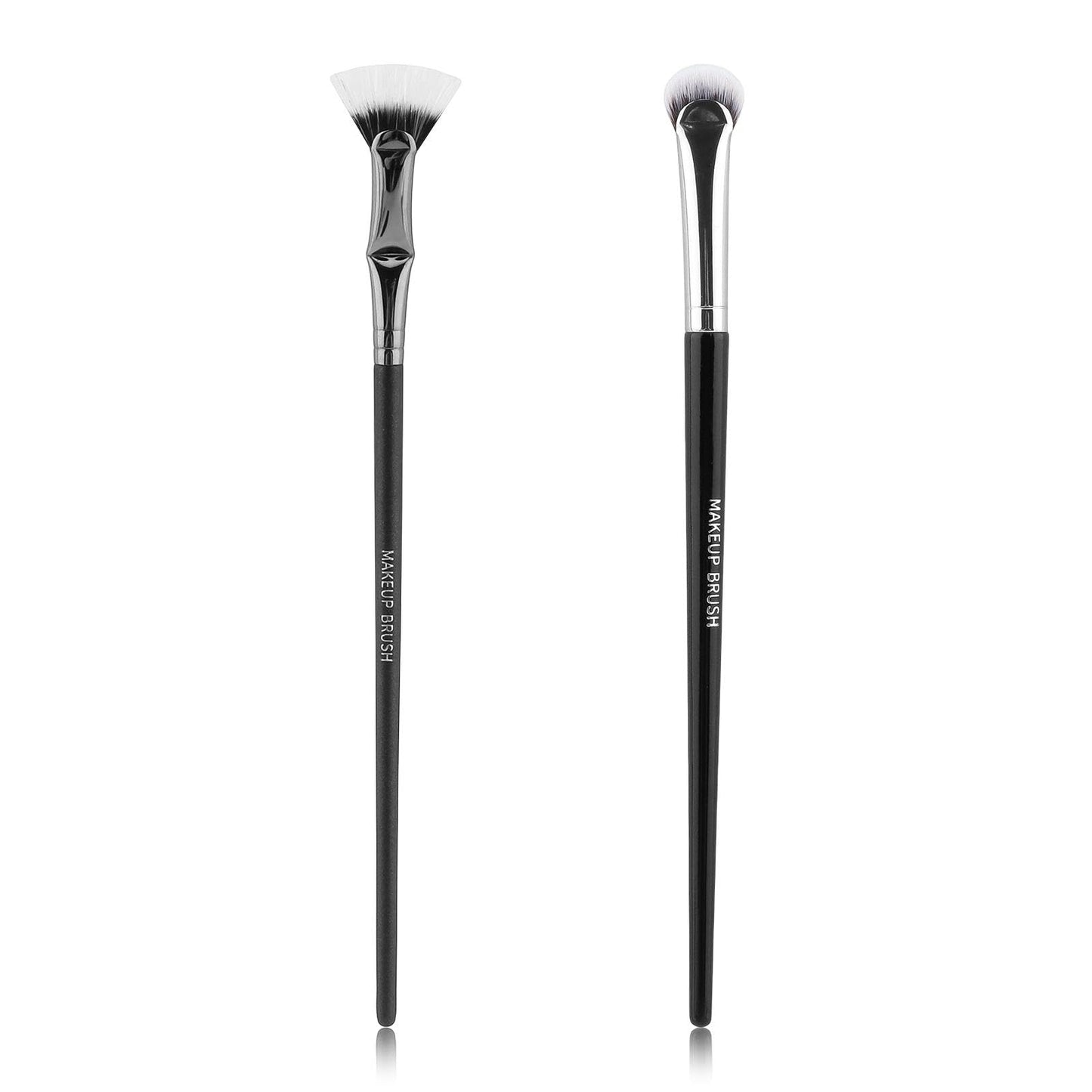 2pcs Multifunctional Folding Angle Scalloped Lash Brush For Women Girls, Compact Home Salon Comb, Separator Eyelash Brush, Angled Fan Shaped