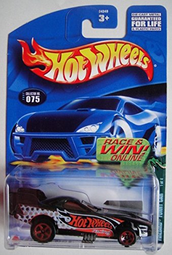 Hot Wheels Black Firebird Funny CAR #75 Race & Win Card 5 Spoke