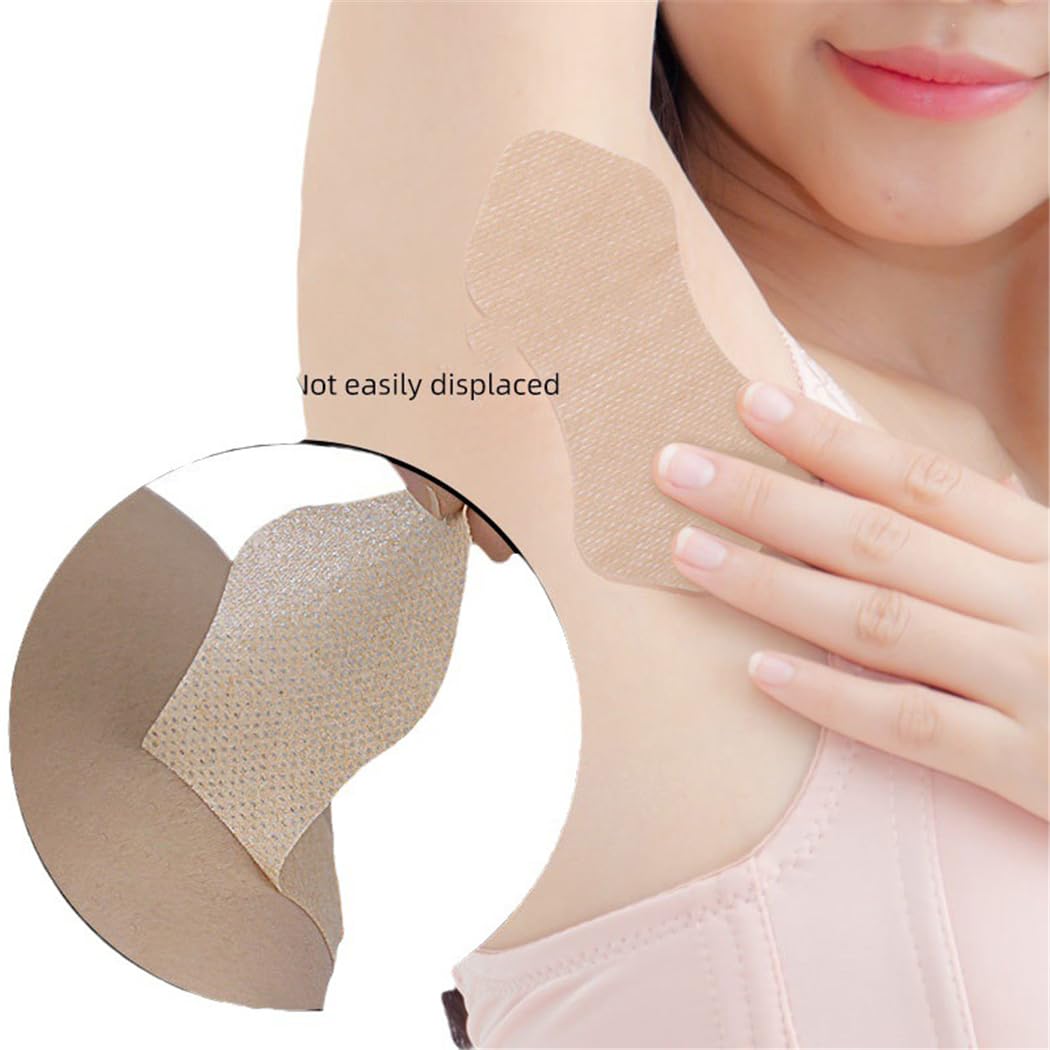 Armpit Sweat Pads, 20 Pcs Invisible Self-adhesive Underarm Sweat Pads, Disposable Anti Perspiration Absorbent Deodorant Prevention Pad, Armpit Beauty and Personal Care Xemz