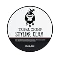 Tribal Chimp Hair Styling Clay - Super Strong Hold Matte Clay for Men & Women, Non-Sticky, Textured, Instant Volume & Thickening, Ideal for all Hair