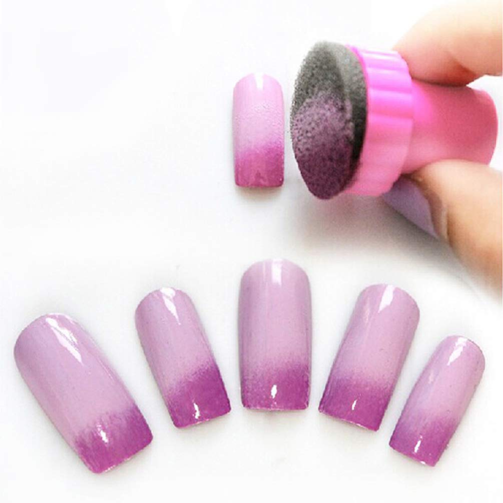 Lurrose 10 Sets Nail Art Polish Sponge Nail Stamper Sponge Nail Art Foam Replacement Nail Manicure Sponge Block Beauty & Personal Care Lurrose