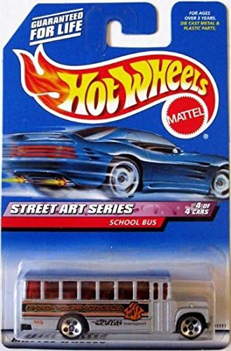 SCHOOL BUS Hot Wheels 1999 Street Art Series School Bus 4/4 1:64 Scale Collectible Die Cast Car Model #952