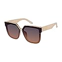 Jessica Simpson Women's J6214 Oversized Cat Eye Square Sunglasses with UV400 Protection - Glamorous Sunglasses for Women, 67mm