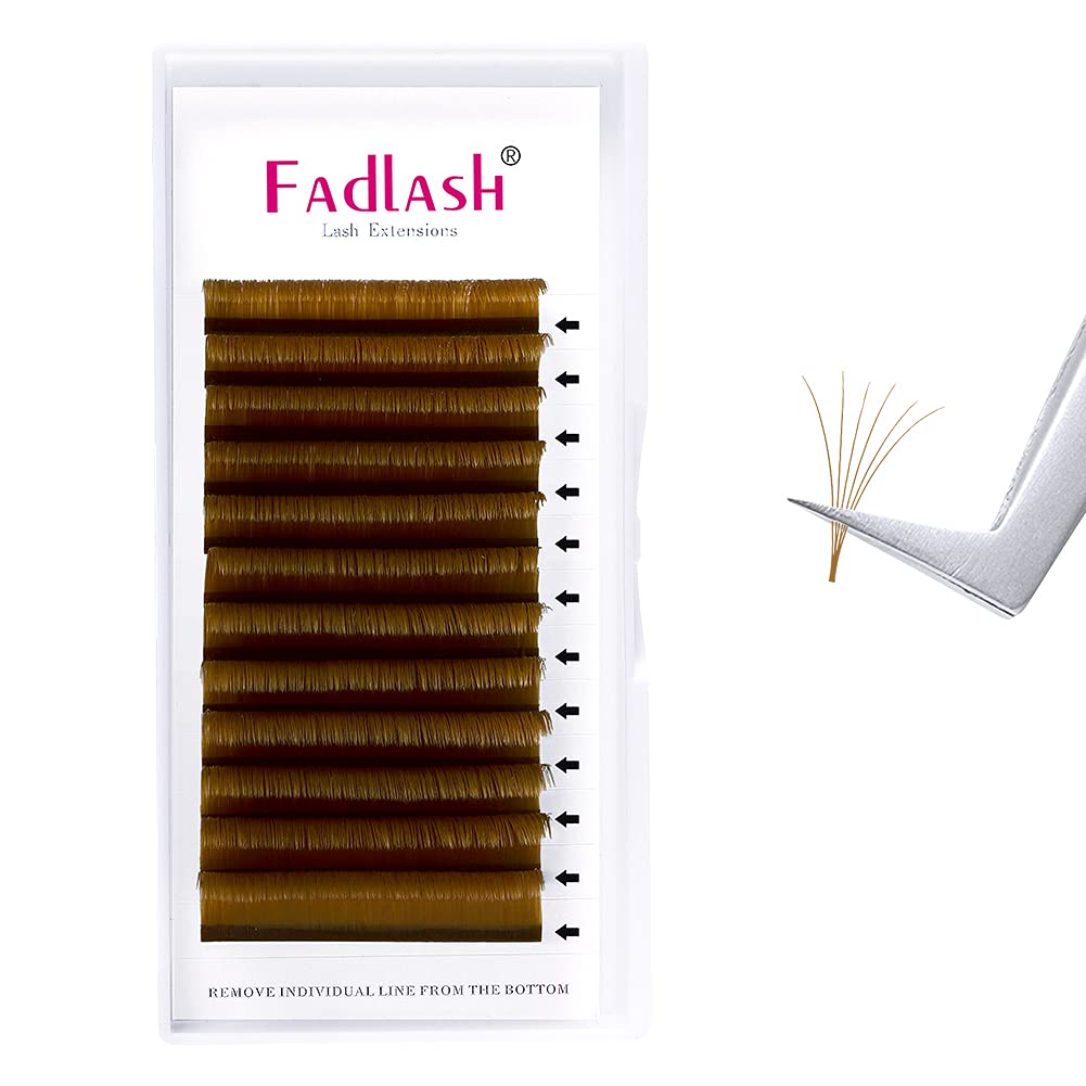 YY Eyelash Extensions Premade Faux Mink Russian Volume Cluster Lashes Pre Fanned Easy Fan Y Shaped Lash Extensions (YY-0.07-C, 14mm) Beauty and Personal Care FADLASH Default Title