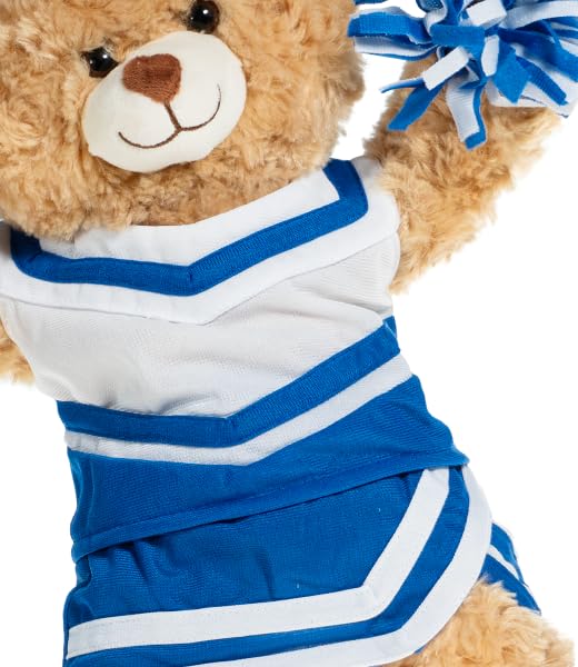 Plush Toys Wonderland Royal & White Cheer Uniform, Cute Cheerleader Outfit for Stuffed Animals Plush Toys Fits Most 6"-10" Soft Toys Gift for Girls,…