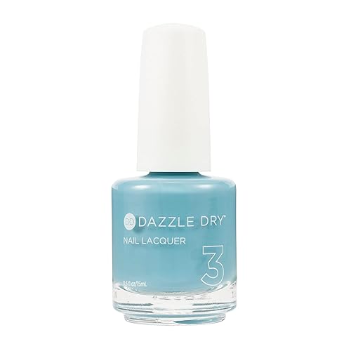 Dazzle Dry Nail Lacquer (Step 3) - Spearmint Tea - A turquoise crème. Full coverage cream. (0.5 fl oz)