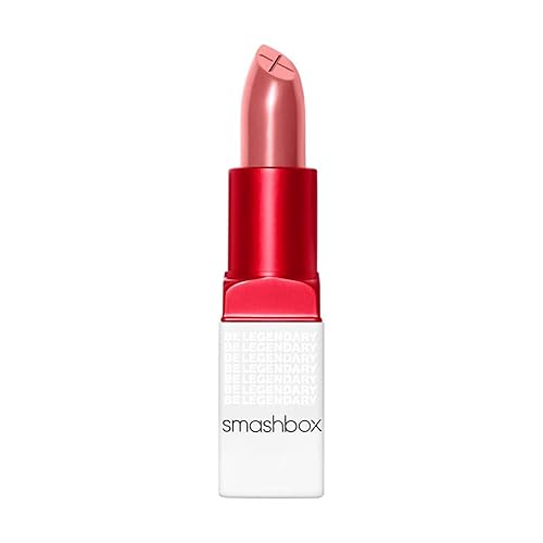 Smashbox Be Legendary Prime & Plush Lipstick | Creamy, Peptide-Infused, Lipstick with Primer for Smooth Color & Moisture Boosting Ceramides, 0.11