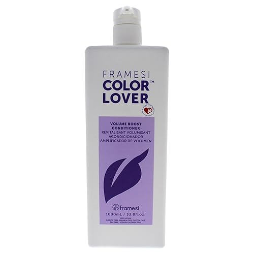 FRAMESI Color Lover Volume Boost Conditioner, 33.8 fl oz, Sulfate Free Volumizing Conditioner with Quinoa and Coconut Oil, Color Treated Hair