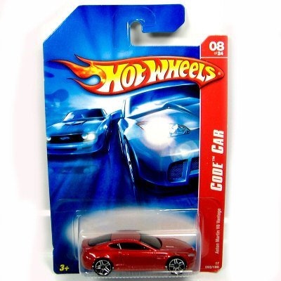 Hot Wheels 2007-092 Code CAR Aston Martin V8 Vantage - Red #08 of 24