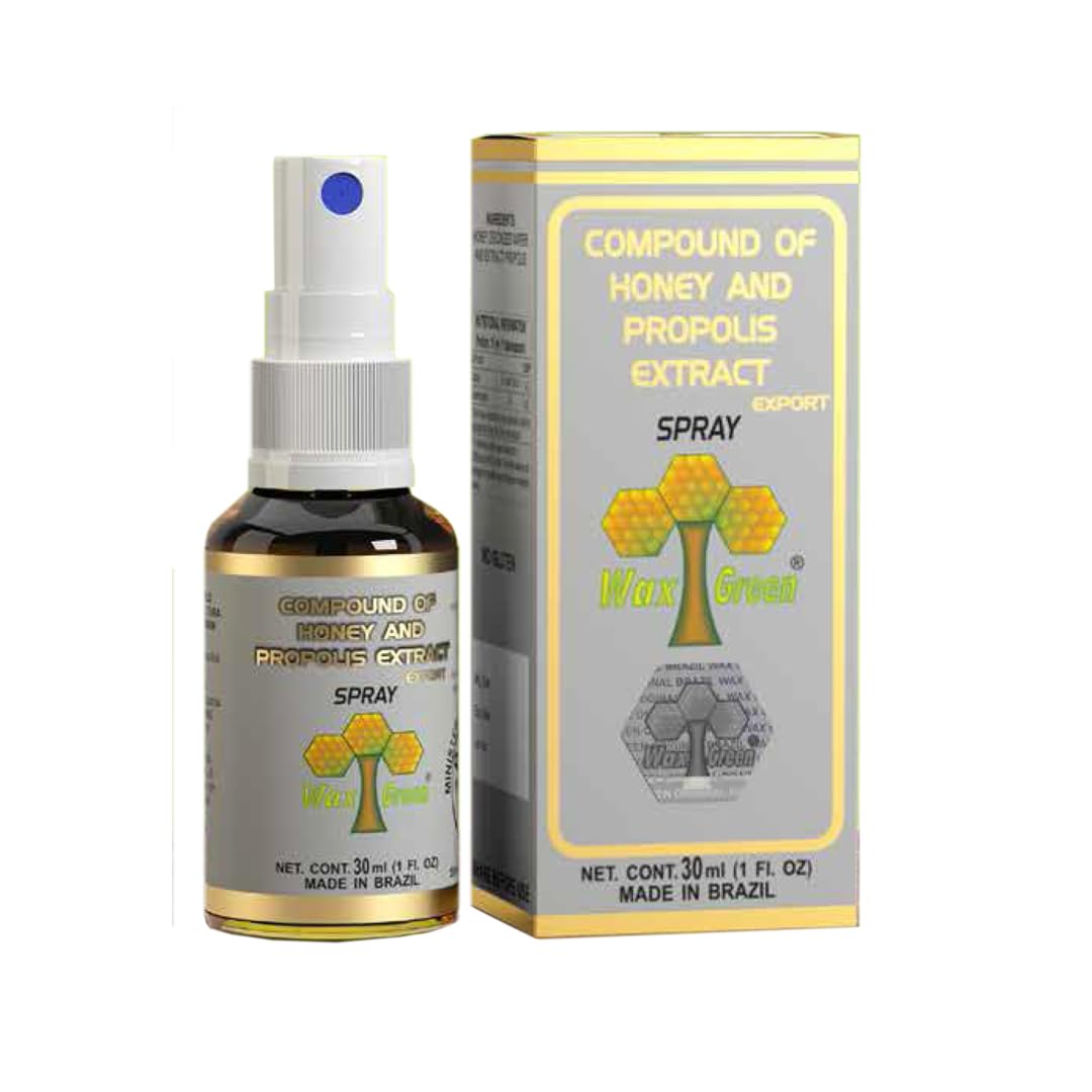 Wax Green Spray Propolis with Honey Glycolic Extract-Non Alcoholic Wax Free Sugar Free N'06 30ml 1 fl oz Beauty and Personal Care Wax Green Propolis
