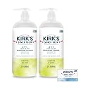 Kirk's Juniper & Lime 3-in-1 Nourishing Cleanser and Travel Bar Soap, Shampoo Body Wash Bubble Bath, Coconut Oil and Aloe Vera, Vegan Non-GMO, 32 Fl