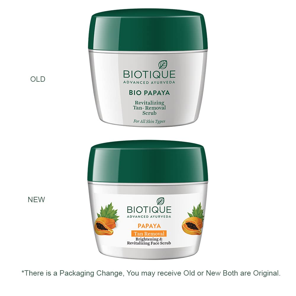 Biotique Papaya Revitalizing Tan Removal Scrub 235gm I All Skin Type