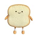 VHYHCY Toast Bread Pillow Funny Food Plush Toy Pillows Small Cute Stuffed Plush Sofa Pillow (Toast Bread,Golden)