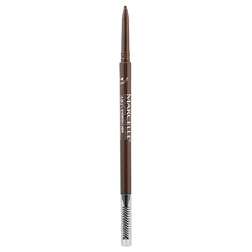 Marcelle Nano Retractable Eyebrow Liner, Medium Brown, Brow Pencil, Ultra-Precise Definition, Waterproof, Long-Lasting, Hypoallergenic, Cruelty-Free…