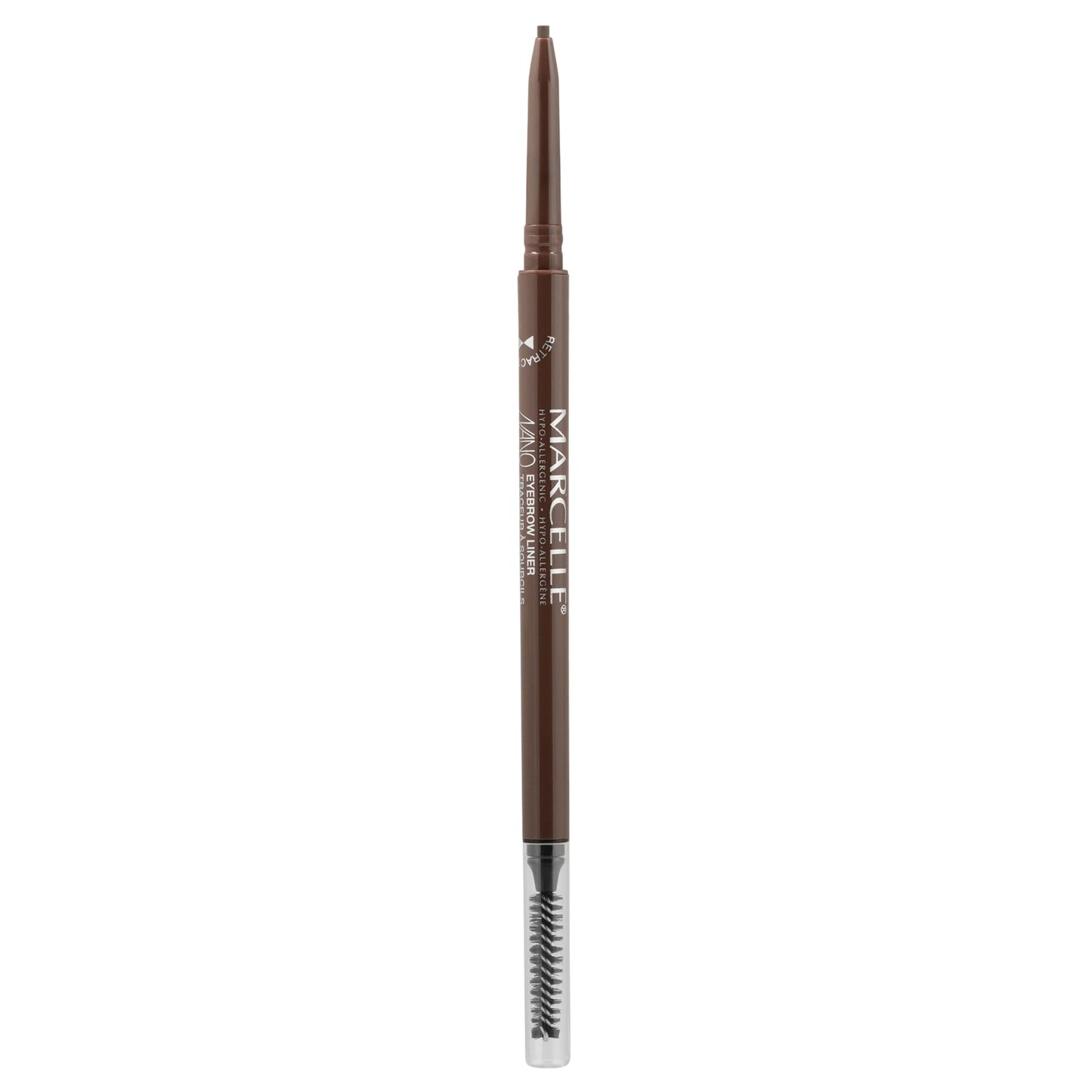 Marcelle Nano Retractable Eyebrow Liner, Medium Brown, Brow Pencil, Ultra-Precise Definition, Waterproof, Long-Lasting, Hypoallergenic, Cruelty-Free…