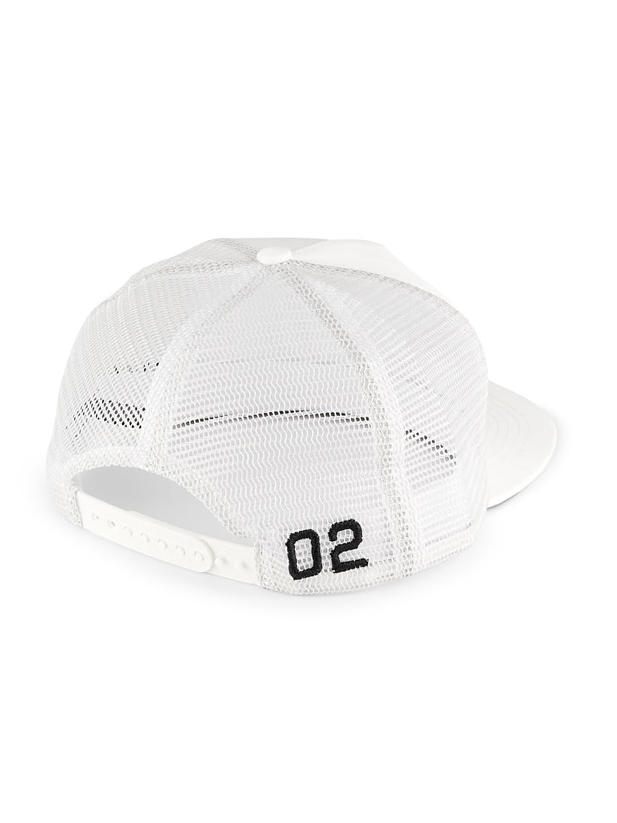 Rhude, Ski Logo Trucker Hat, White Black