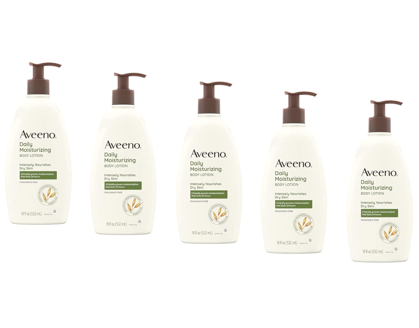 Aveeno Daily Moisturizing Lotion 18 oz (Pack of 5)