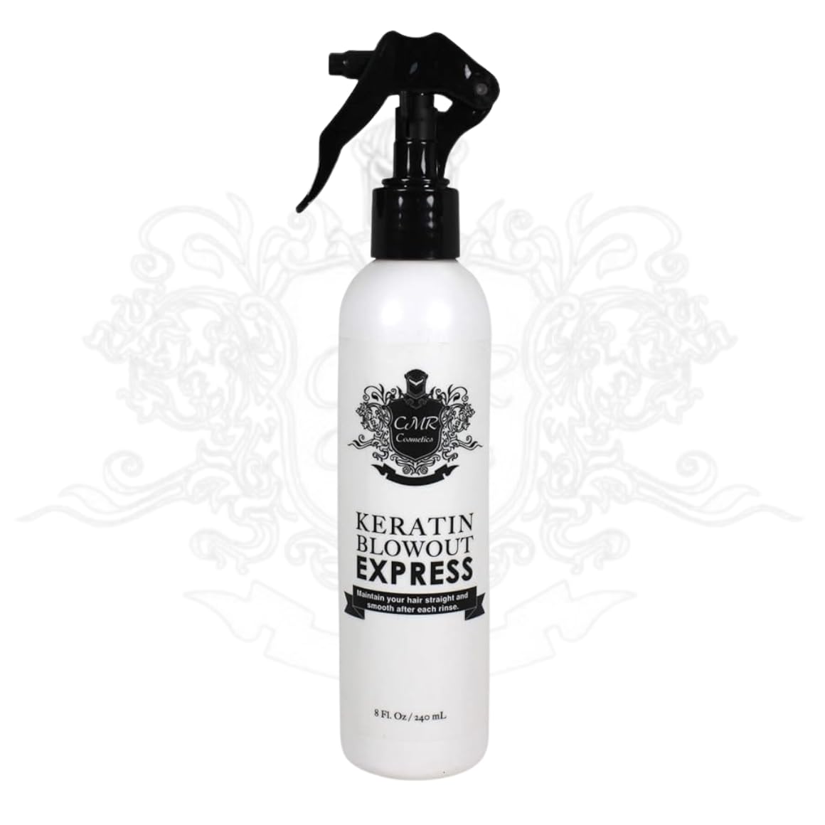 CMR COSMETICS Keratin Blowout Express Hair Smoother- CitrusScented Frizz Control & Shine for All Hair Types, Salon-Quality Straightening at Home, 8oz