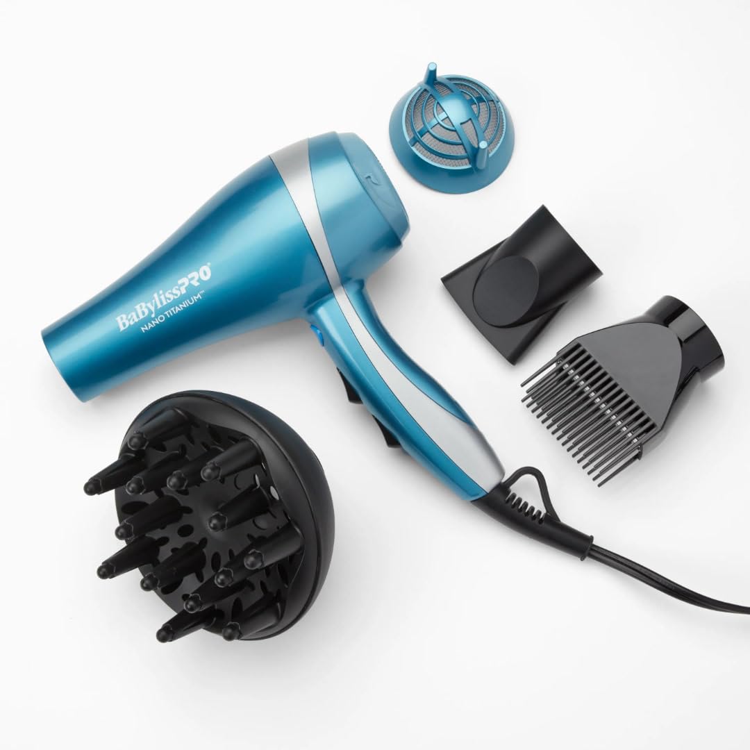 BaBylissPRO Hair Dryer, Nano Titanium 2000-Watt Blow Dryer, Hair Styling Tools & Appliances, BNT5548 Beauty and Personal Care BaBylissPRO Default Title