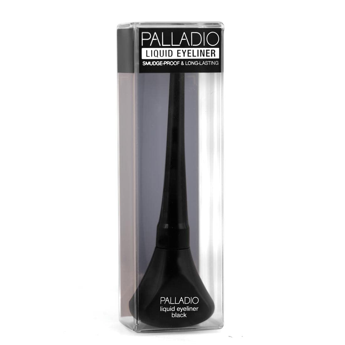 Palladio Liquid Eyeliner, Black, Highly Pigmented, For Intense Eye Definition, Smear-proof Liquid Eyeliner, Includes Easy Grip Wand and Felt Tip