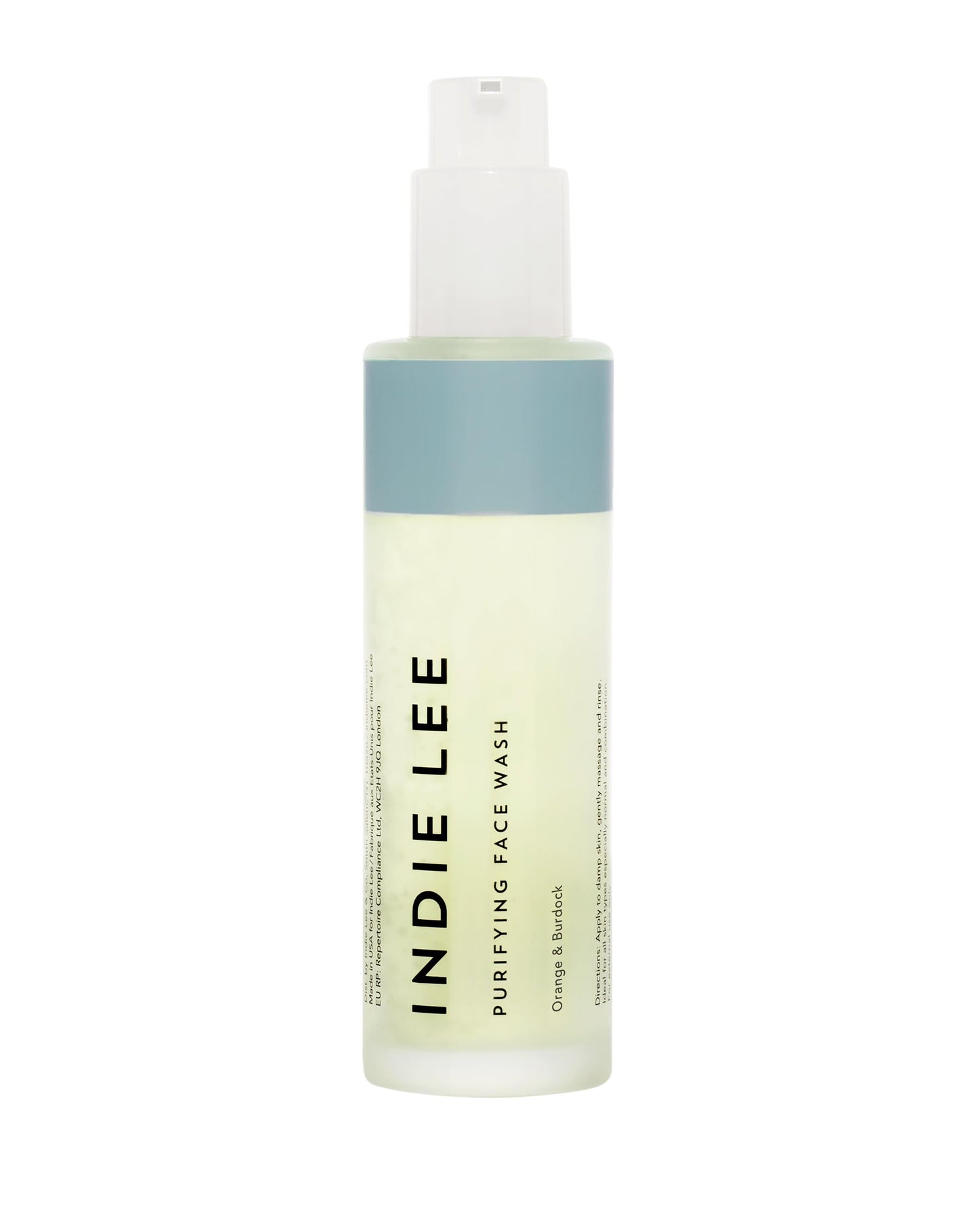 Indie Lee Purifying Face Wash - Hydrating Facial Cleanser + Makeup Remover - With Orange, Lavender, Burdock + Jasmine - Foam Face Wash for All Skin