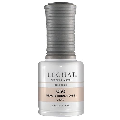 LeChat - Perfect Match Gel Polish - Beauty Bride-To-Be - Light Beige Pink with Cream Finish - (0.5 Ounce) - Easy Application - Soak Off Formula Beauty & Personal Care LECHAT
